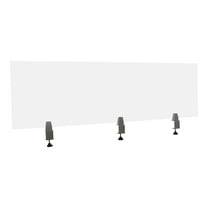 Wildnix Acrylic Desk Divider Privacy Panel with Smooth Edges, Clamp-on Mount, Translucent Finish for Office Cubicle Privacy and Comfort