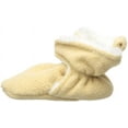 thumbnail image 6 of Hudson Baby Baby and Toddler Cozy Fleece and Faux Shearling Booties, Tan, 0-6 Months, 6 of 9