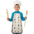 thumbnail image 2 of Dog Love Rainbow Kids Aprons for Girls and Boys,Adjustable Neck Strap Toddler Aprons for Kids Cooking Baking, 2 of 7
