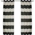 thumbnail image 7 of Best Home Fashion, Inc. Classic Striped Semi-Sheer Grommet Curtain Panels (Set of 2), 7 of 7