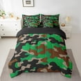 thumbnail image 2 of Erosebridal Ensembles de Literie Camouflage Vert Format Simple, Ensembles de Douillette Camouflage Militaire avec Draps, Literie Réversible Armée Dessin Animé Format Simple, Décor de Chambre Léger, 7 Pcs, 2 of 6