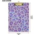 thumbnail image 3 of FMSHPON Leopard Clipboard Hardboard Wood Nursing Clip Board and Pull for Standard A4 Letter 13x9 inches, 3 of 8