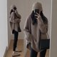 thumbnail image 4 of Suéteres de punto para mujer, Jersey francés de gama alta, holgado, de longitud media, estilo perezoso, otoño e invierno, 2024, 4 of 5