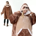 thumbnail image 2 of Sudadera con capucha para llevar, con capucha, para reírse, para Sherpa, Cozy Sloth, 2 of 7