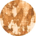 thumbnail image 1 of Ahgly Company Indoor Round Abstract Orange Modern Area Rugs, 6' Round, 1 of 4