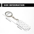 thumbnail image 4 of Goofa Hand Drawn Turtle Printed Rectangular Metal Keychain Bag Charm Floral Charm for Purse Keys Metal Keyring Gift for Women Accessories, 4 of 7