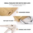 thumbnail image 3 of Iron Core Atomic Keyed Padlock Thicken Reinforce Outdoor Waterproof Antirust Anti-Theft Warehouse Drawer Door Padlock Security Household Unlocking Imitation Copper Lock, 3 of 7