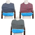 thumbnail image 2 of 3 Pack Adult Bibs With Crumb Catcher - Washable Adult Dining Bib Large Adult, 2 of 5