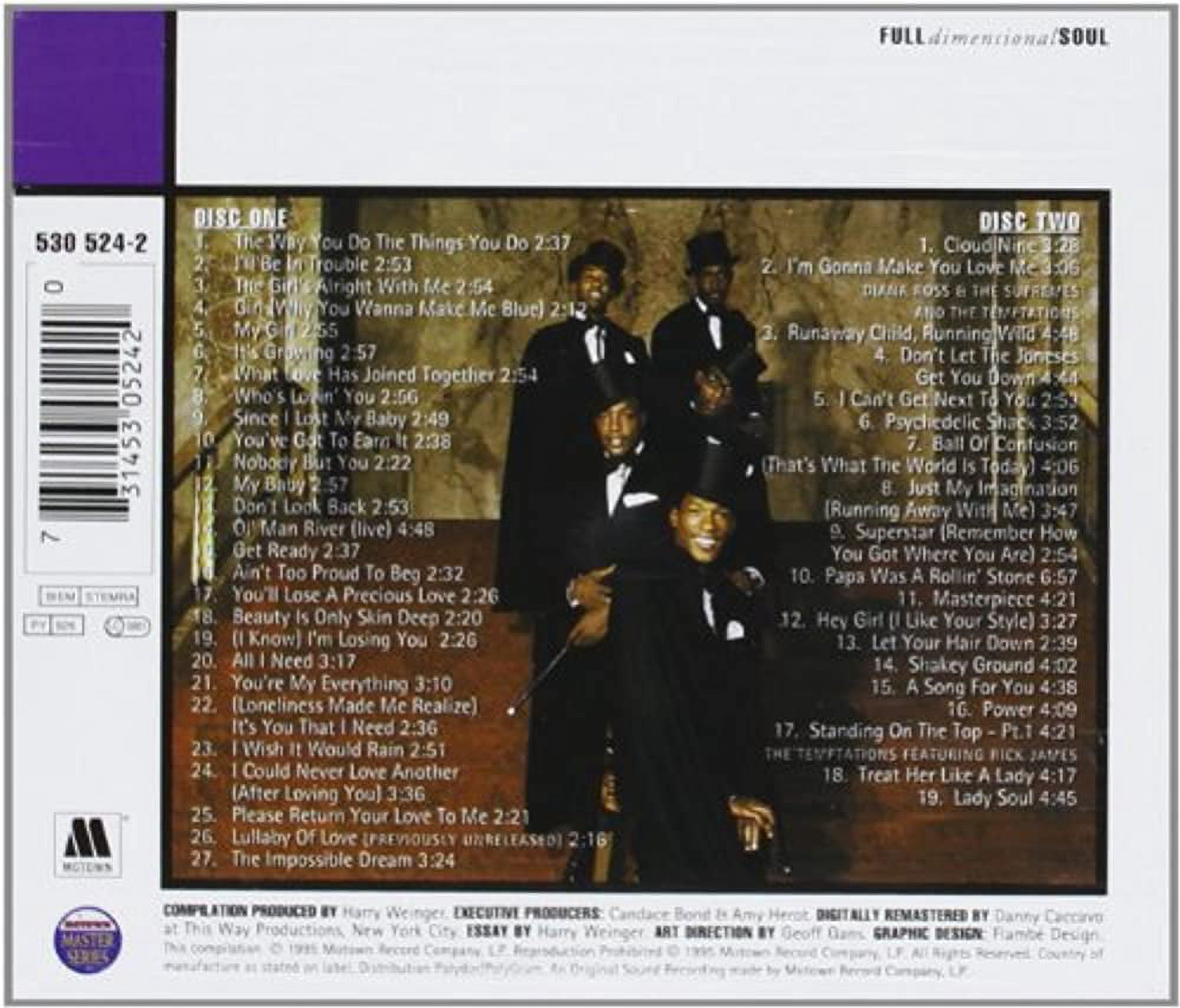 Motown, The Temptations Anthology (The Temptations) CD - Walmart.com
