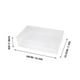 thumbnail image 3 of Caja de almacenamiento transparente de documentos a prueba de escritorio | Organizador de archivos A4 duradero | Portalimas transparentes resistentes a la humedad | Tamaño grande abierto 31x22x5 cm, 3 of 3
