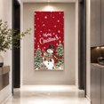 thumbnail image 3 of Canvas Wall Art, Red Christmas Snowman Framed Canvas Prints for Living Room Bedroom, Xmas Tree Snowflake Botanical Oversized Gallery Wrapped Wall Decor for Home Office, Gifts, 40"x60" Ship Next Day, 3 of 9