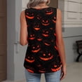 thumbnail image 5 of Bovemsi Racerback Tank Tops for Women V Neck Pumpkin Graphic Sleeveless, Halloween Layering Comfort Tops for Women Trendy XXL, 5 of 5
