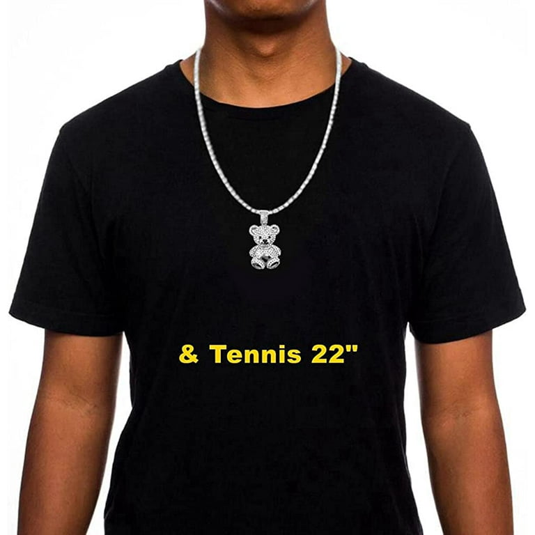 Silver Gold Diamond Nba 38 Baby Monkey Young Boy Chains Iced Out
