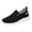 Black_002, variant on Mens Slip on Walking Shoes Breathable Casual Sneakers Comfortable Laceless Mesh Loafers Stepping Shoes with Flexible Cushioning Sole Black 8.5 (EU-42)