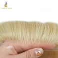 thumbnail image 3 of Lyrical Hair Toupee for Men Full Lace Hairpieces Human Hair Replacement System 8"X10" Transparent Lace Mens Toupee Human Hair Units for Man Bleached Knots Male Hair Prosthesis #20R, 3 of 7