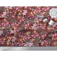 thumbnail image 2 of Soimoi Georgette Viscose Fabric & Orchids Floral Fabric Prints by Yard 42 Inch Wide, 2 of 3