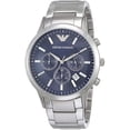 thumbnail image 1 of Reloj de Vestir Renato Emporio Armani AR2448 para Hombre 43mm Movimiento de Cuarzo Acero Inoxidable Resistente al Agua Crono Azul Emporio Armani AR2448, 1 of 2