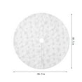 thumbnail image 7 of WKSCLPAI Tree Skirt,Fall Tree Skirt,White Christmas Tree Skirt,Mini Tree Skirt,30.7in Snowflake Design for Holiday Decorations, 7 of 7