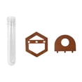 thumbnail image 1 of Lipstore Hydroponic Vase Decoration Wall Mount Wooden Shelf for Office Balcony Indoor Hexagonal Rack, 1 of 8