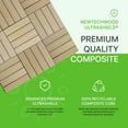 thumbnail image 2 of UltraShield Naturale 1 ft. x 1 ft. Quick Deck Outdoor Composite Deck Tile in Japanese Cedar (10 sq. ft. Per Box), 2 of 7