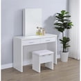 thumbnail image 2 of Coaster Bunbury Engineered Wood Makeup Vanity Table Set in White, 2 of 20