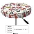 thumbnail image 4 of KLL London Landmark1 Round Bar Chair Cushion Cover 12 inch ,Bar Stool Protector with Elastic, Soft Washable, 4 of 6