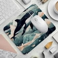 thumbnail image 2 of Whale Gaming Mousepad Mouse Mat Desk Mat - Square, 8.3x9.8 Inch, Non-Slip Rubber Bottom, Printed, Suitable for Office and Gaming, 2 of 6