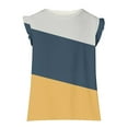 thumbnail image 4 of Odeerbi Kids Boys Girls 2 Piece Outfits Summer Clothes Color Block Tank Tops Shorts Set Fashion Casual Sleeveless Blouse Round Neck Collar Printed Short Pants Sets Gray, 4 of 8