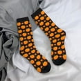 thumbnail image 5 of Bingfone Compression Socks for Women and Men Long Socks for Running Athletic Cycling Nurse- Orange Pumpkin And Autumn Maple, 5 of 6