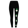 thumbnail image 5 of Kilaqueen St Patricks Day Leggings for Women Shamrock Print High Elastic Waist Tummy Control Leggings Soft Stretchy Holiday Tights, 5 of 5