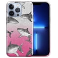 thumbnail image 1 of WIRESTER Pink Gradient Glitter Case, Sparkle Bling TPU Cover for Apple iPhone 13 Pro Max 6.7" 2021, Gray Sharks, 1 of 3