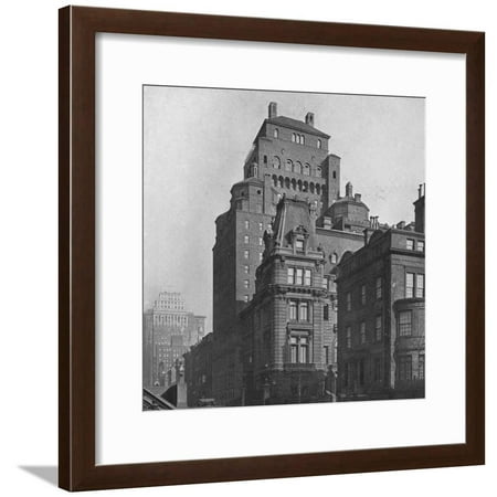 The Fraternity Clubs Building from Madison Avenue, New York City, 1924 Framed Print Wall