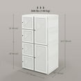thumbnail image 3 of HOMCOM Garde-Robe Portative avec Portes et 8 Compartiments en Cubes, 3 of 10