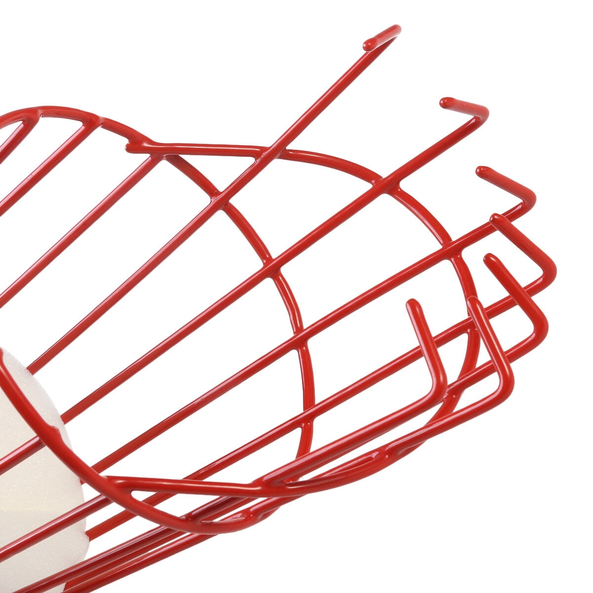 Melantax Fruit Picking Basket Fresh Oranges Apples Plums Pears Peaches Fit Broomstick (Red)