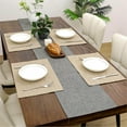 thumbnail image 2 of Fabric Placemats Set of 6 Machine Washable Thickened Cloth Table Placemats Heat Resistant Non Slip Table Mats Double Layer Place Mats, Beige, 2 of 6