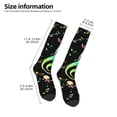 thumbnail image 2 of Gaeub Chaussettes Design Notes de Musique Chaussettes Hautes Extensibles pour Hommes Femmes Adolescents, Chaussettes de Softball Soccer pour Randonnée, Sport, 2 of 6