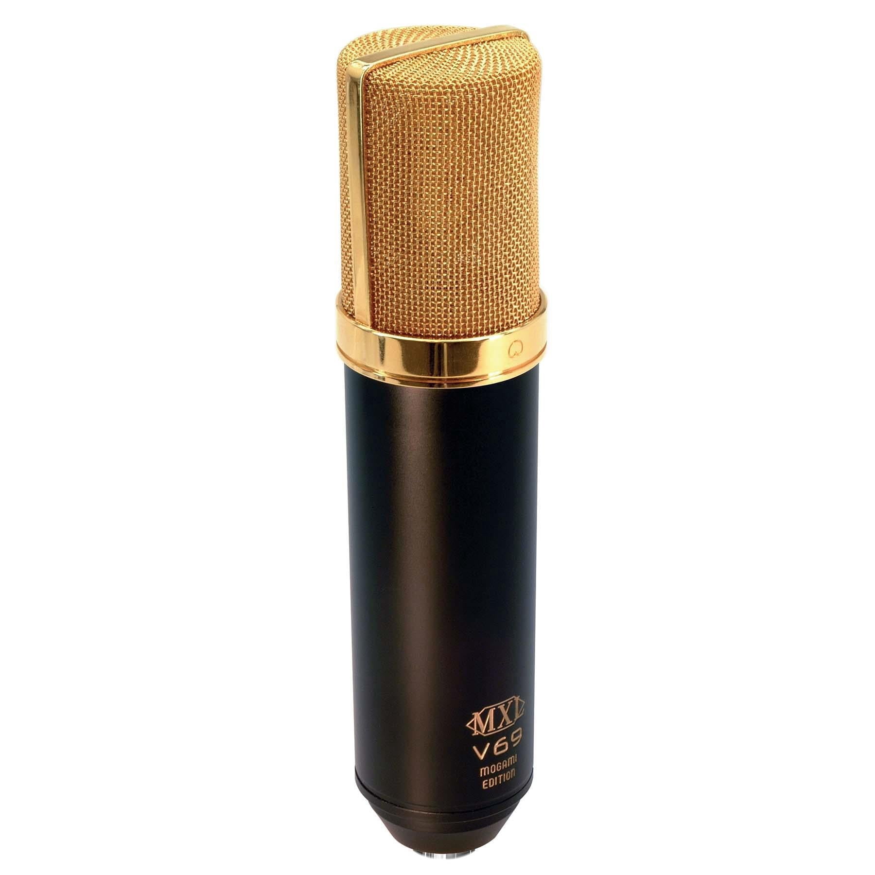MXL V69M Tube Condenser Microphone w/ Pro Co EXMN-15 XLR Cable Bundle