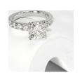 thumbnail image 7 of Moissanite Engagement Ring, Total 4.3ct D Color VVS1 Lab Created Diamond, Round Cut, 925 Sterling Silver Promise Ring, 7 of 7