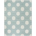 thumbnail image 3 of SAFAVIEH Martha Stewart Catrine Geometric Wool Area Rug, Ivory/Purple, 8' x 10', 3 of 5