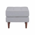thumbnail image 3 of TOV Furniture Cave Gray Tweed Upholstered Ottoman, 3 of 4