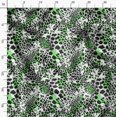 thumbnail image 3 of Soimoi Green Heavy Canvas Fabric Leopard Animal Skin Decor Fabric Printed Yard 58 Inch Wide, 3 of 6