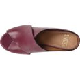 thumbnail image 5 of Women's Sarto by Franco Sarto Clara Slide Sandal Wine Vachetta Leather 7.5 M, 5 of 6