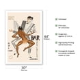 thumbnail image 2 of Bar Des Folies Africaines (African Bar) - Josephine Baker (?)- Cannes France - Vintage Cabaret Poster by Paul Colin c.1930 - Fine Art Matte Paper Print (Unframed) 30x44in, 2 of 4