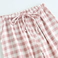 thumbnail image 6 of BLVB Womens Loose Lounge Pants Comfy Pajama Pants Plaid Sleep Bottoms with Pockets Drawstring Pj Bottoms Pants, 6 of 7