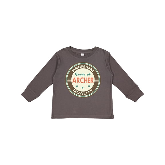 Inktastic Archer Premium Vintage Boys or Girls Long Sleeve Toddler T-Shirt