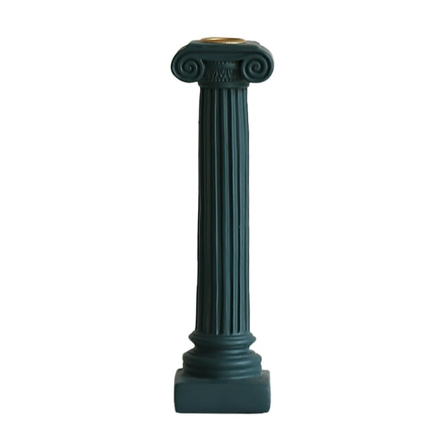Greek Style Roman Column Candle Holder - Resin Ornament for Home Decor - Aromatherapy Candle Stand