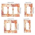 thumbnail image 2 of Yayeee Rocker Switch Wall Plate 2-Gang 4.7"x4.6" Home Decorative Outlet Cover, Red Starfish, 2 of 6