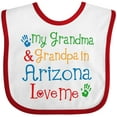 thumbnail image 3 of Inktastic Arizona Grandma Grandpa Love Me Boys or Girls Baby Bib, 3 of 4