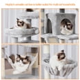 thumbnail image 4 of Árbol para Gatos Heybly HCT034W de 180 cm de Alto con 2 Perchas y 2 Condominios, 4 of 9