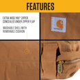 thumbnail image 3 of Cama para mascotas Carhartt de lona duradera, resistente al agua, diseño de pato, tamaño grande, 3 of 6